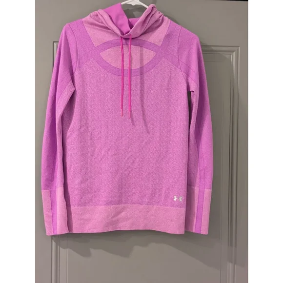 Women's Pink 7 Under Armour Hoodie Size S - Picture 1 of 9